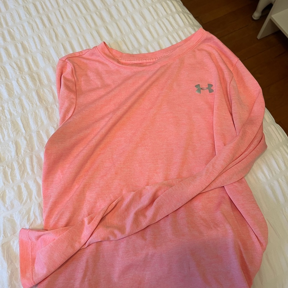 Under Armour Pink Heather Long Sleeve Top
